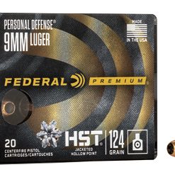 Fed Prm Hst 9Mm 124Gr Jhp 20/200