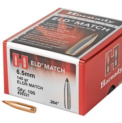 HRNDY ELD-M 6.5MM .264 140GR 100CT