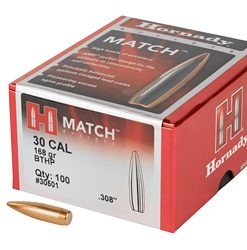 HRNDY MATCH 30CAL .308 168GR 100CT