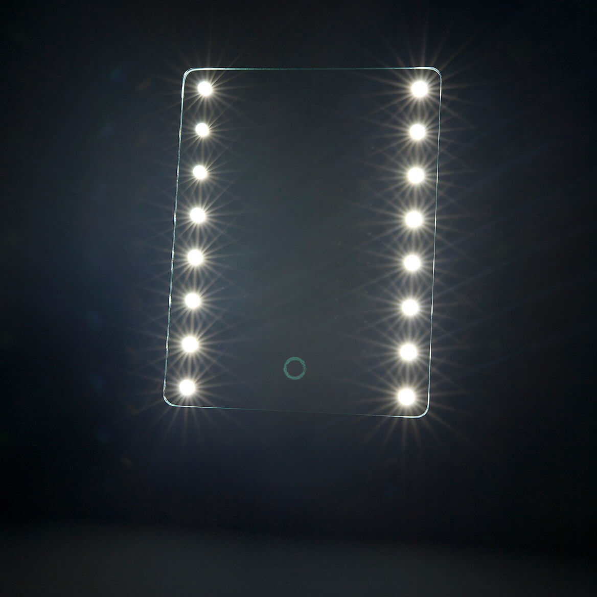 Ideaworks Light Up Mirror Large 16 Led Lights Rotating Mirror Magnifier Tray Battery Powered - Image 4