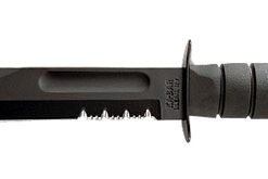 Kbar Fighting Knf 7" W/Shth Blk Ser