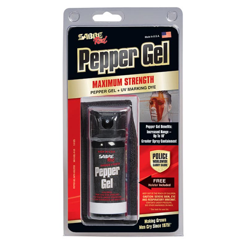 Sabre Red Pepper Gel Police Strength Tactical Series W/ 18Ft Range 18 Bursts - Image 2
