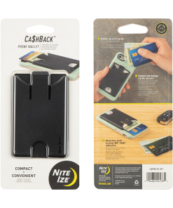 Ca$hBack Phone Wallet - Black-CBPW-01-R7