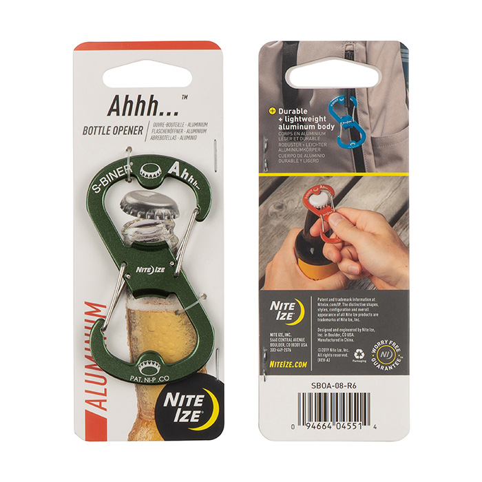 Ahhh... Aluminum Bottle Opener - Olive-SBOA-08-R6
