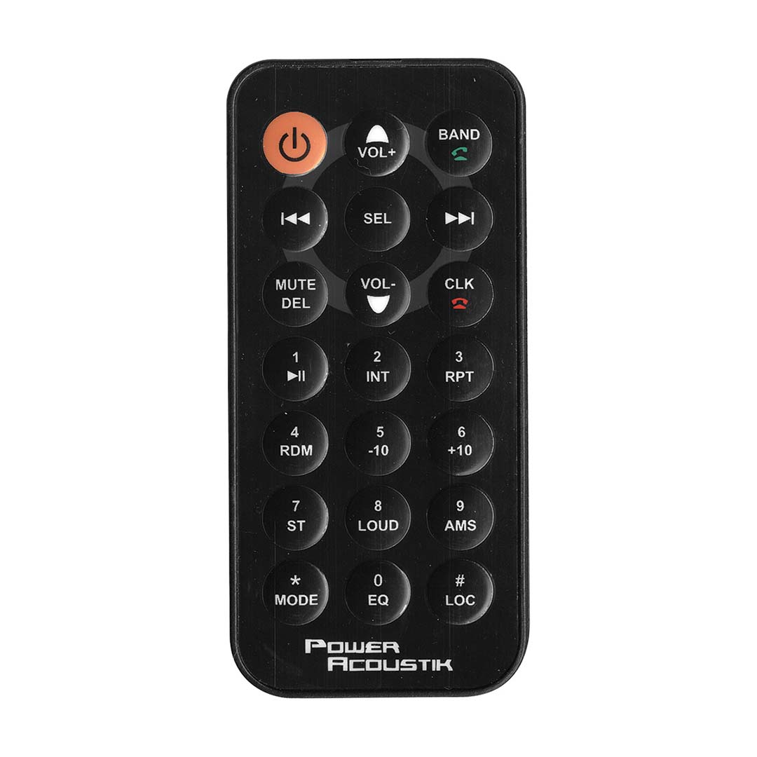 Power Acoustik 4.3? Single DIN MECHLESS Fixed Face Receiver with Bluetooth USB/SD Inputs and Remote - Image 3