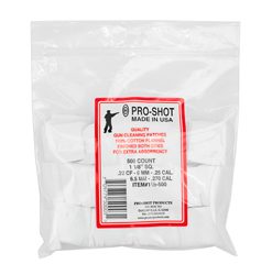 PRO-SHOT PATCH .22-.270CAL SQ 500 CT