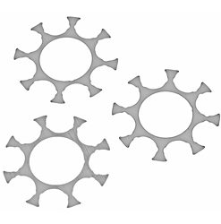 RUGER SUPER GP100 9MM 8RD 3/PK