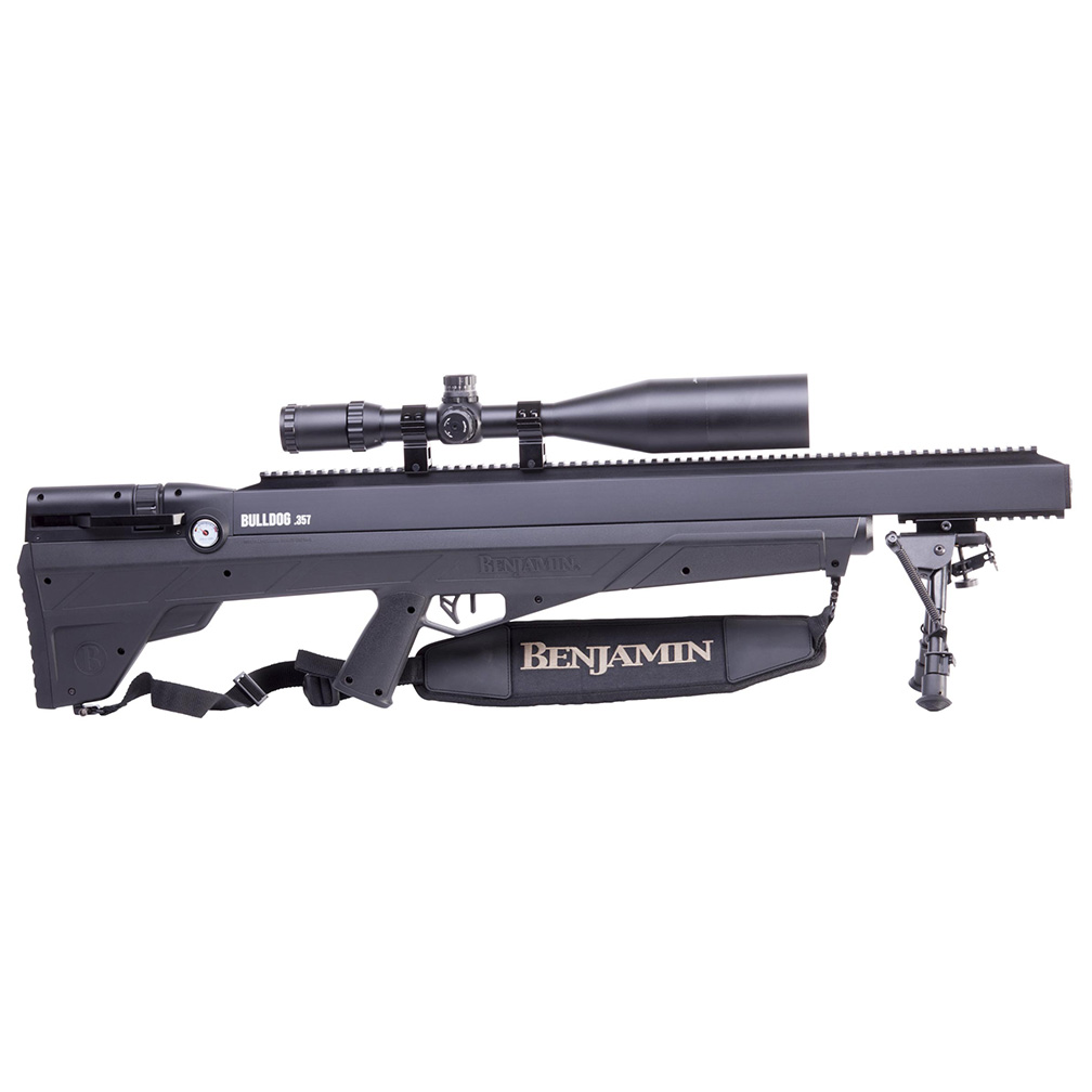 Benjamin Bulldog Value Pack (Black) Air Rifle With 4-16X56 Scope Benjamin Case 25 Ct Ammo Sling - Image 2
