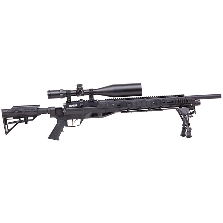 Benjamin Armada (Black) Multi-Shot Bolt Action Hunting Air Rifle With M-Lok Interface 4-16X56 Scope