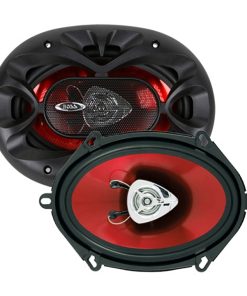 Boss 5X7" Speaker 2-Way Red Poly Injection Cone,1