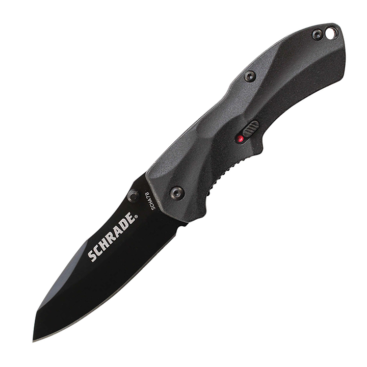 Schrade M.A.G.I.C. Assisted Opening Liner Lock Folding Knife Clip Point Blade Aluminum Handle