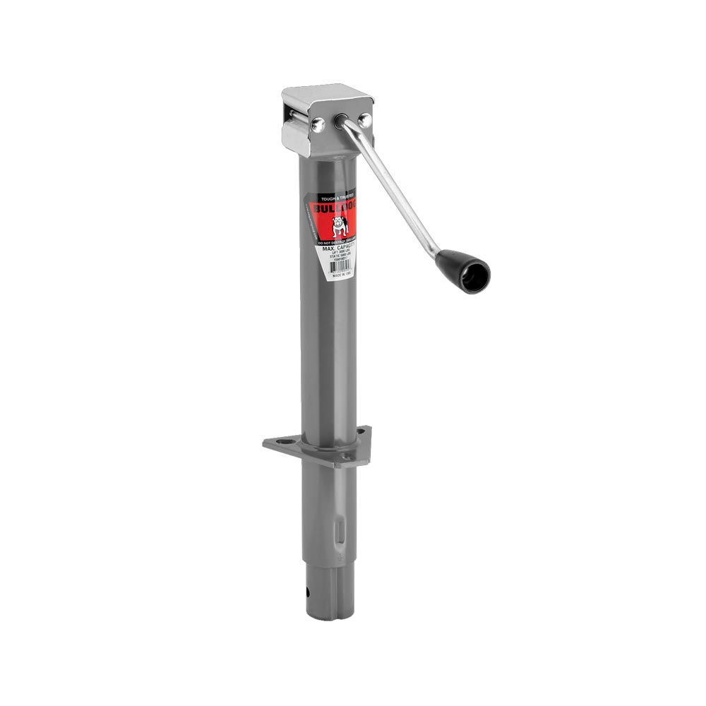 Bulldog Aframe Jack Sidewind 13" Travel 7" Bracket To Ground Retracted 3000Lbs Lift Capacity