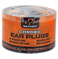 WALKER'S FOAM EAR CRDED PLUGS 50PK
