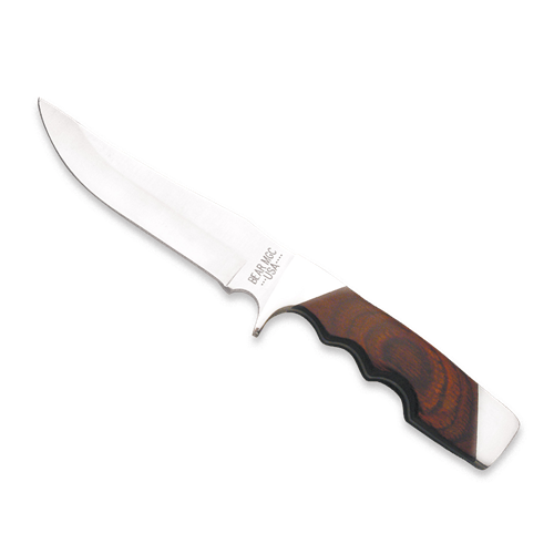 9 1/4 Rosewood Trophy Hunter with Leather Sheath-BSC-Skinner