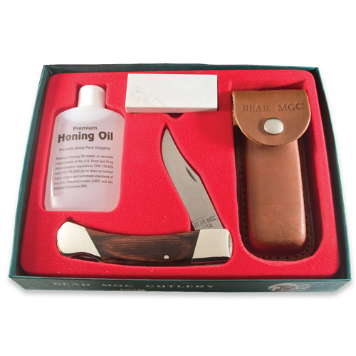 5 Rosewood Professional Lockback with Oil & Sharpening Stone-BSC-Pro-Lockback
