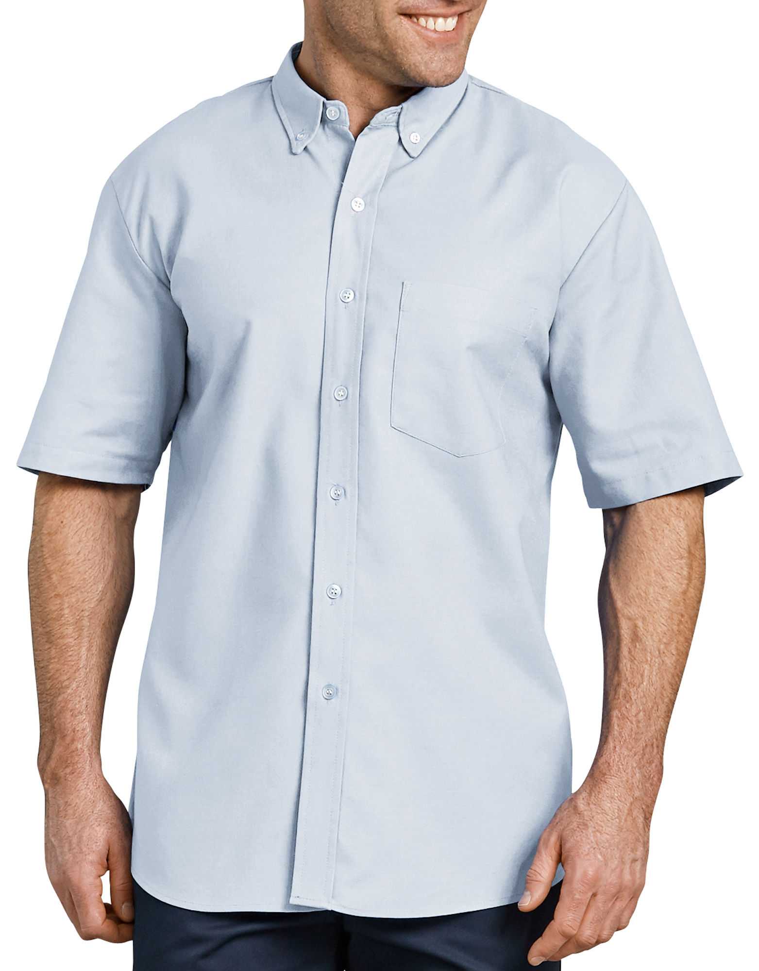 Button-Down Oxford Short Sleeve Shirt-DK-SS46