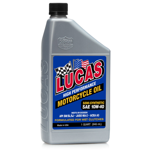Semi-Synthetic SAE 10W-40 High Performance Motorcycle Oil-LUC-SEMISYNTHETICSAEHIGHPERFORMMCOIL