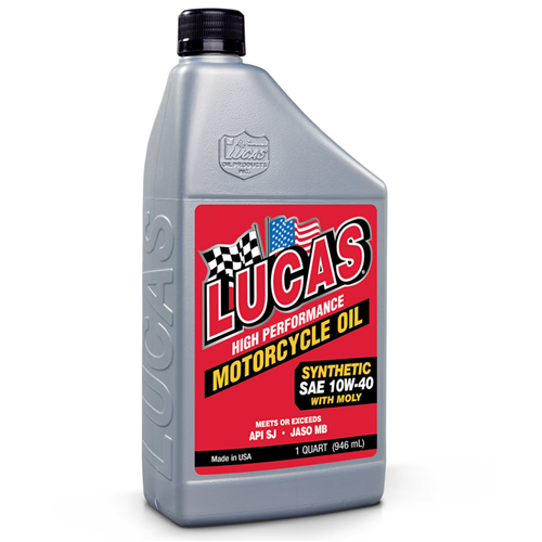 High Performance Synthetic 4T Motorcycle Oil w/ Moly - 1 Quart-LUC-HIGHPERFORMMCOIL