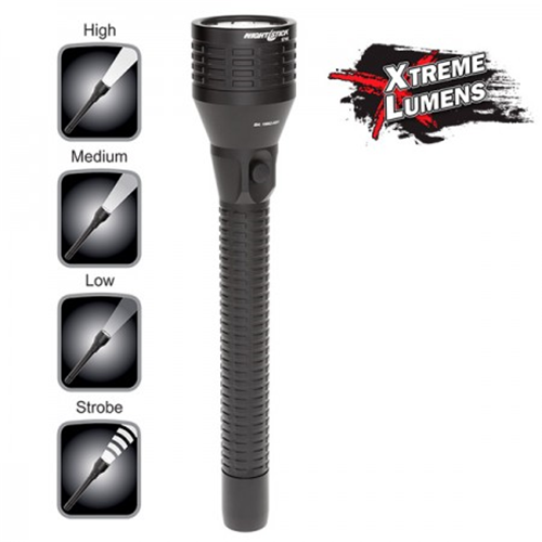Metal Full-Size Dual-Light Flashlight - Rechargeable-NS-NSR-9746X