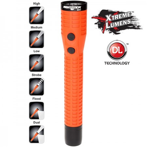Polymer Duty/Personal-Size Dual-Light Flashlight w/Magnet - Rechargeable-NS-NSR-9920X