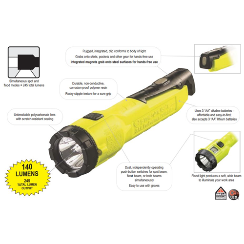 Dualie Flashlight-DUALIE-3AAW/B