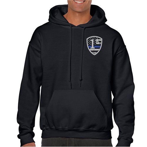 Hoodie - 1* Asterisk Thin Blue Line-TBL-1AS-H