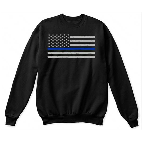 Crew Neck - Classic, Thin Blue Line-TBL-Crew-Classic