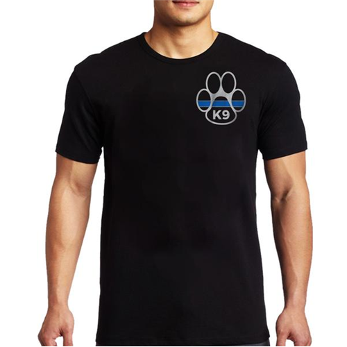 Men's T-Shirt - Paw Thin Blue Line-TBL-Men-Paw