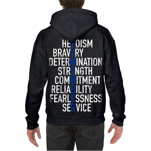 Hoodie - Thin Blue Line Remember-TBL-MENS-REM-HOOD