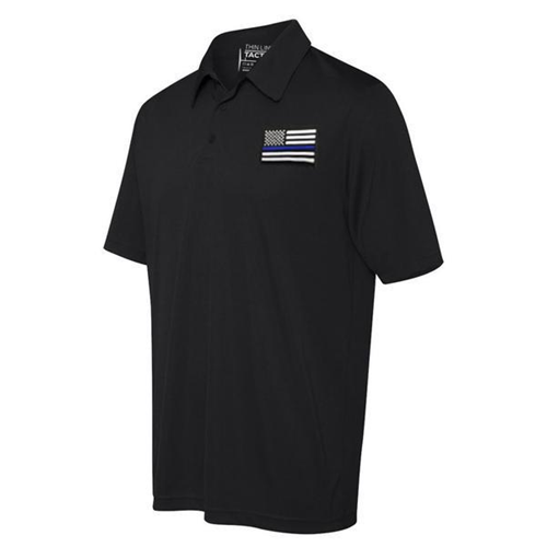 Polyester Sport Polo - Thin Blue Line Flag-TBL-Polo-Sport
