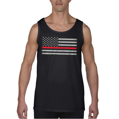 Men's - Tank Classic Thin Red Line-TBL-RFLG-Tank-Big-Logo