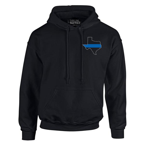 Hoodie - Texas Thin Blue Line-TBL-Texas-H